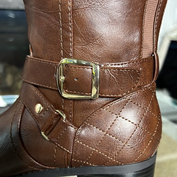 UNISA Brown Knee High Riding Boot, 6M - Picture 6 of 8